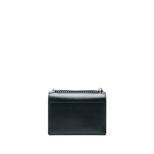 Saint Laurent Sunset Chain Bag Calfskin Dark Green SHW