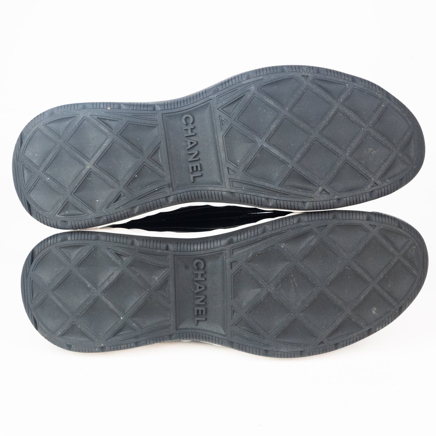 Chanel Mixed Fabric Sneakers in Black