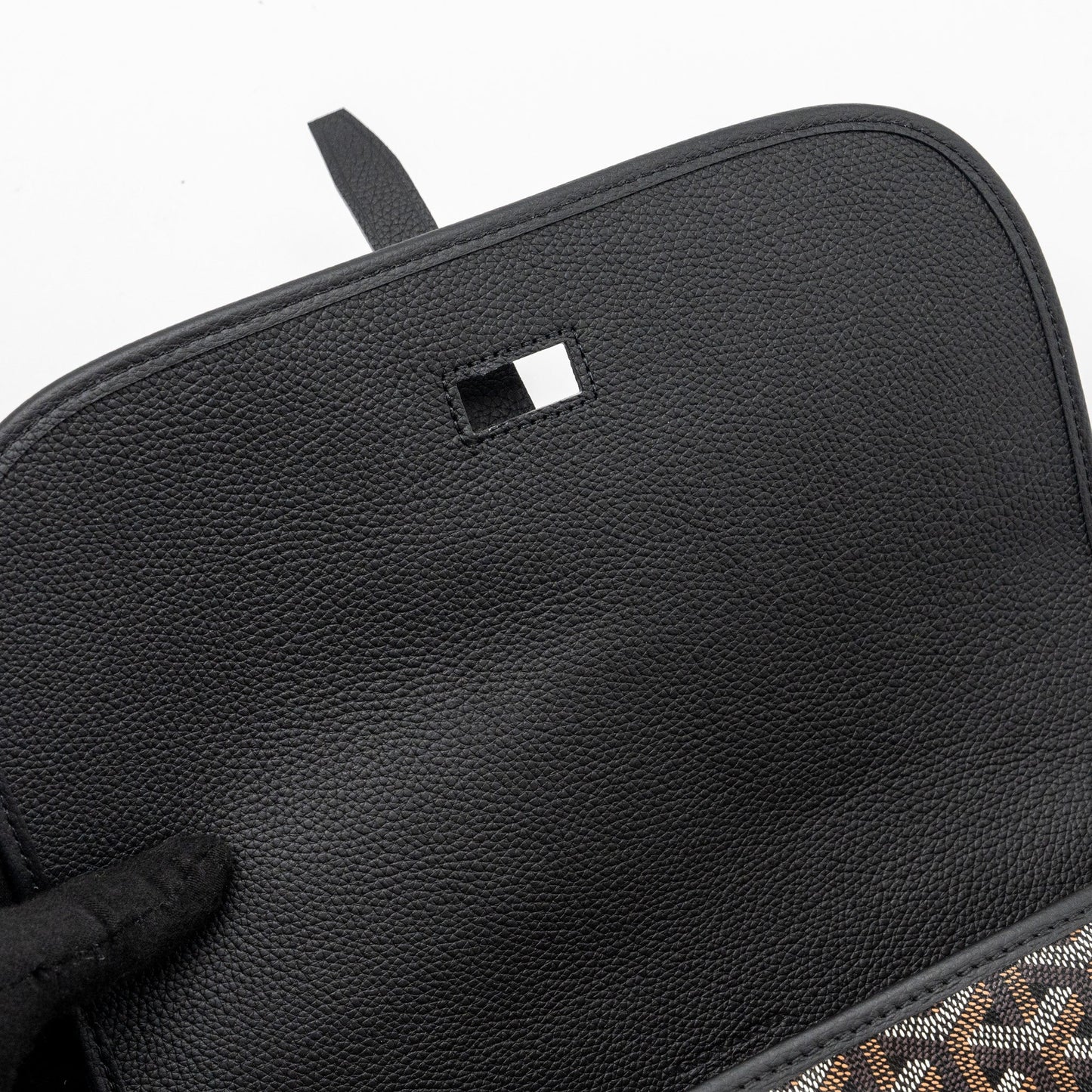 Goyard Belvedere MM messanger bag goyardline canvas / calfskin black SHW