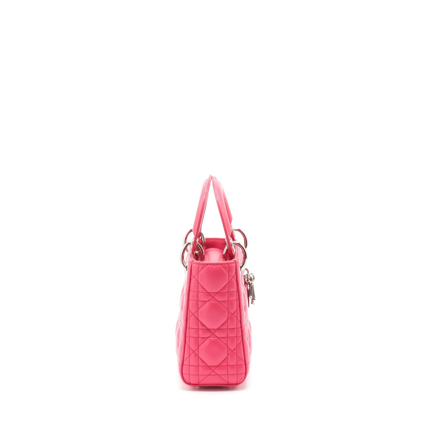 Luxury Dior Mini Lady Luxury Dior Lambskin Pink SHW