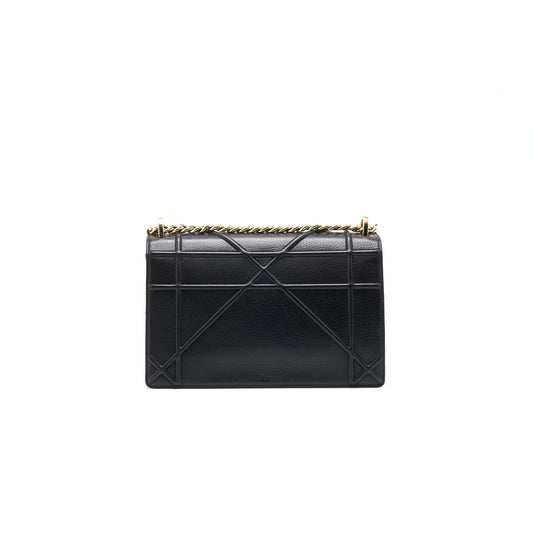 Luxury Dior MEDIUM Luxury DiorAMA CALFSKIN SHOULDER BAG BLACK
