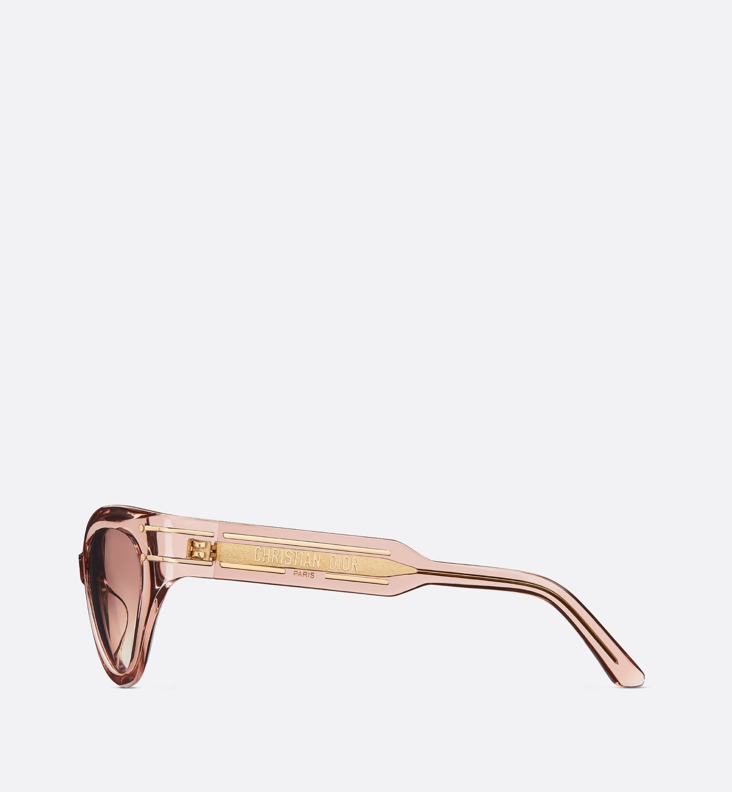 Luxury Diorsignature B7I Transparent Pink Butterfly Sunglasses