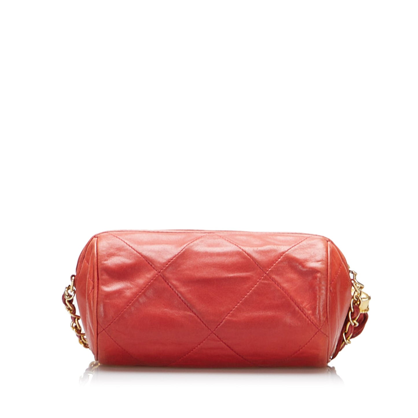 Luxury Chanel CC Timeless Crossbody Red Lambskin Gold