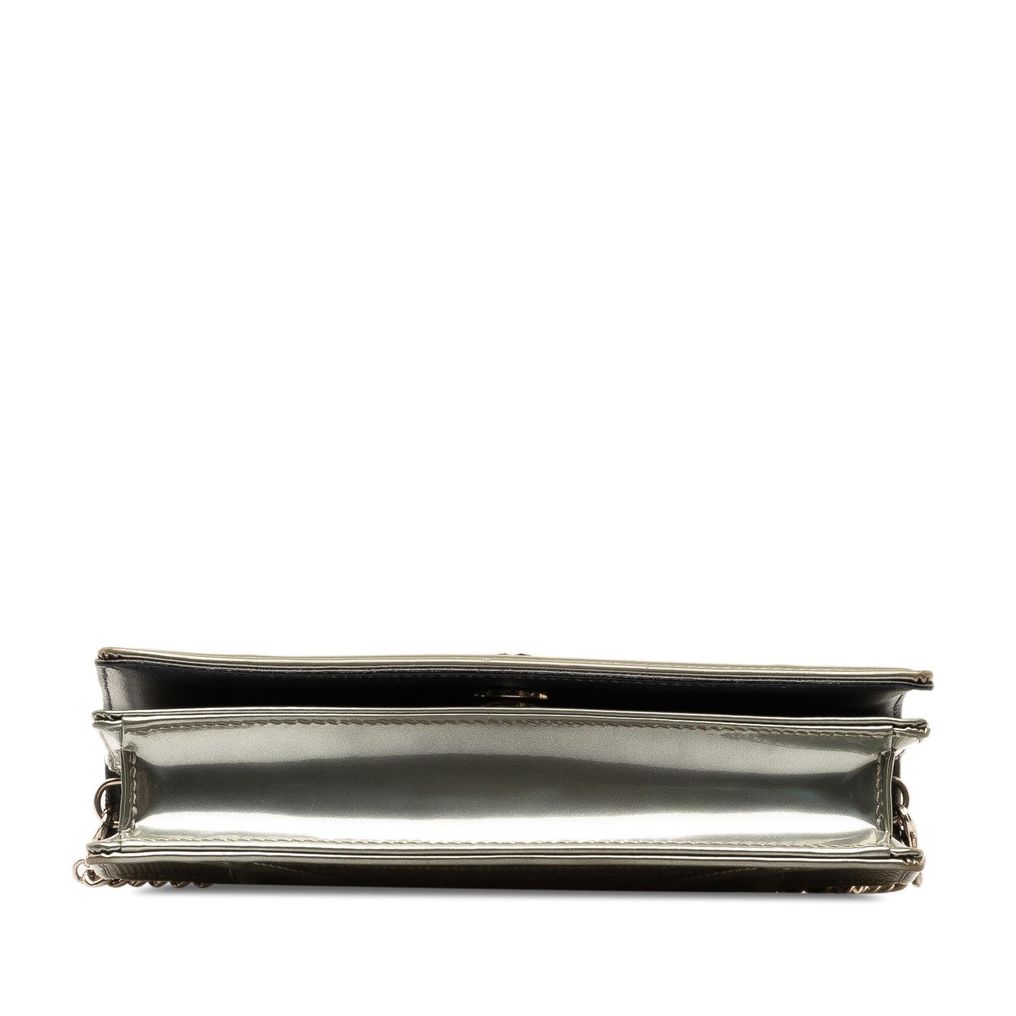 Luxury DiorBaby Patent Microcannage Diorama Wallet on Chain (SHG-tQS2vd)