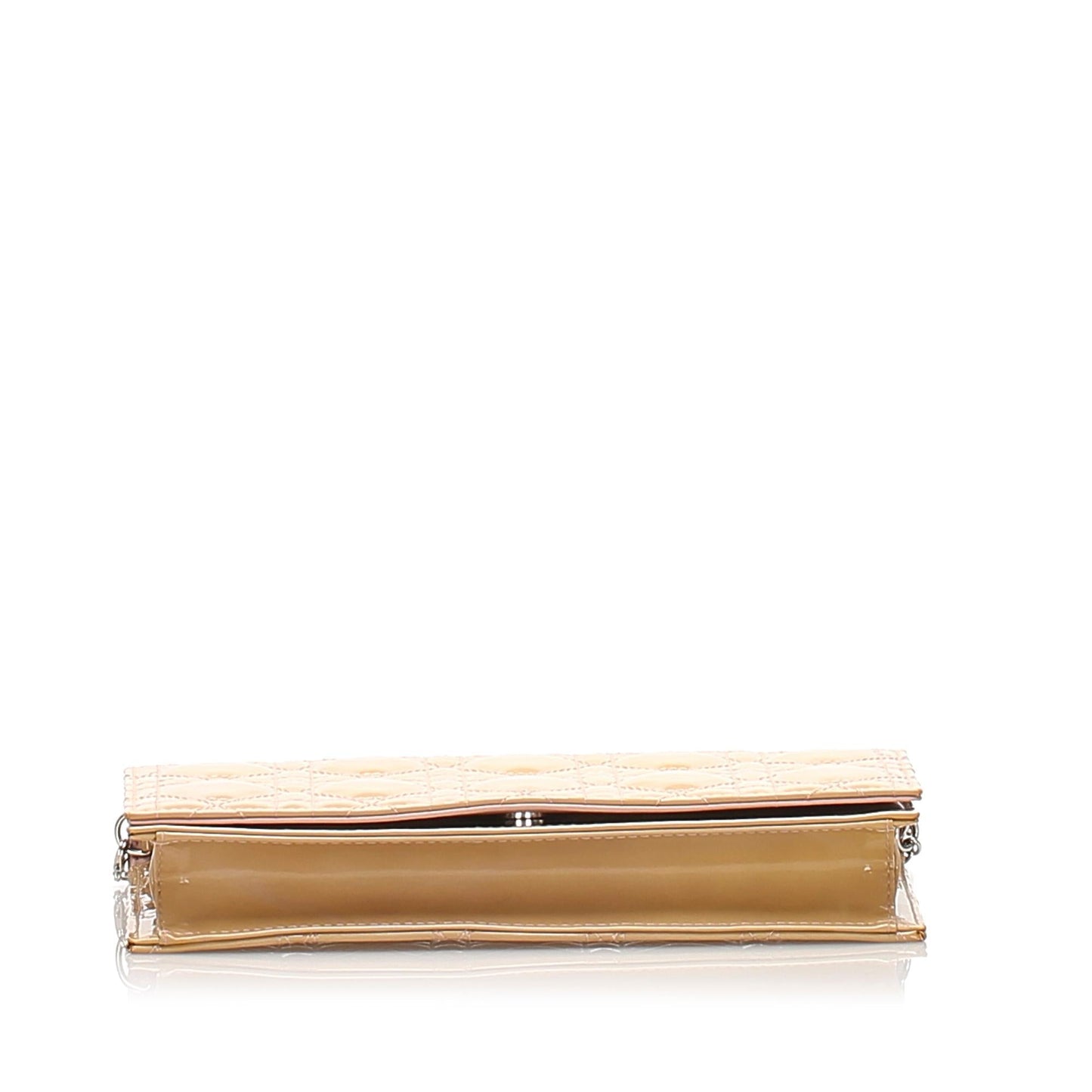 Luxury DiorCannage Patent Leather Wallet on Chain (SHG-13774)