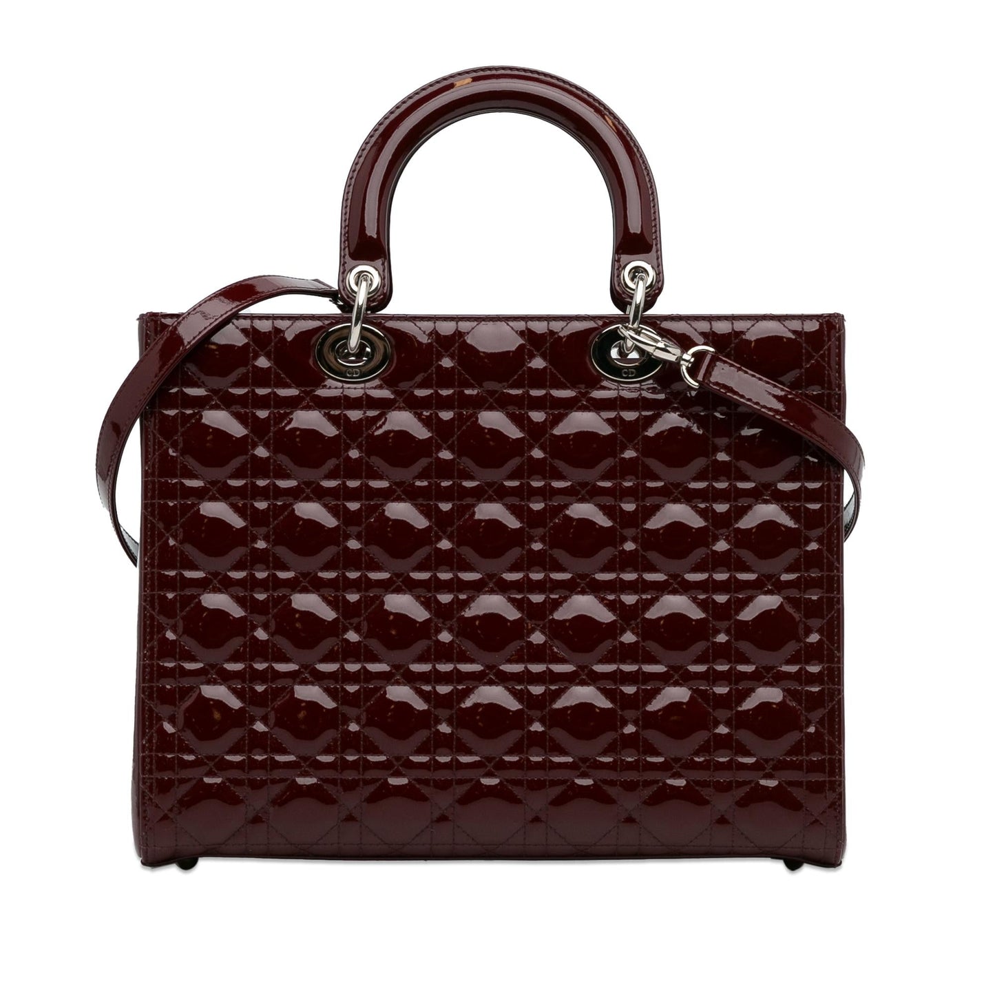 Luxury DiorLarge Cannage Patent Lady Luxury Dior(SHG-P4TbsK)
