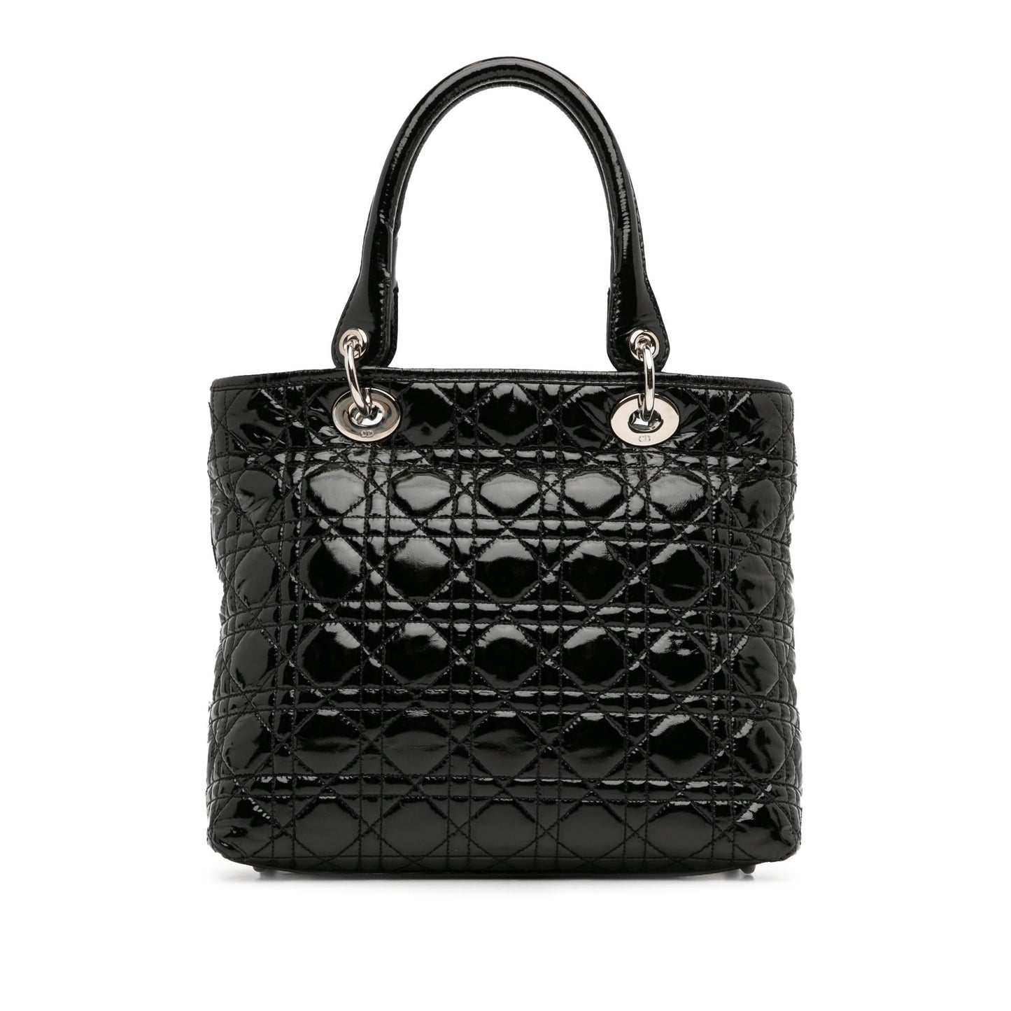 Luxury DiorMedium Patent Cannage Lady Luxury DiorSoft Shopping Tote (SHG-l67PuF)