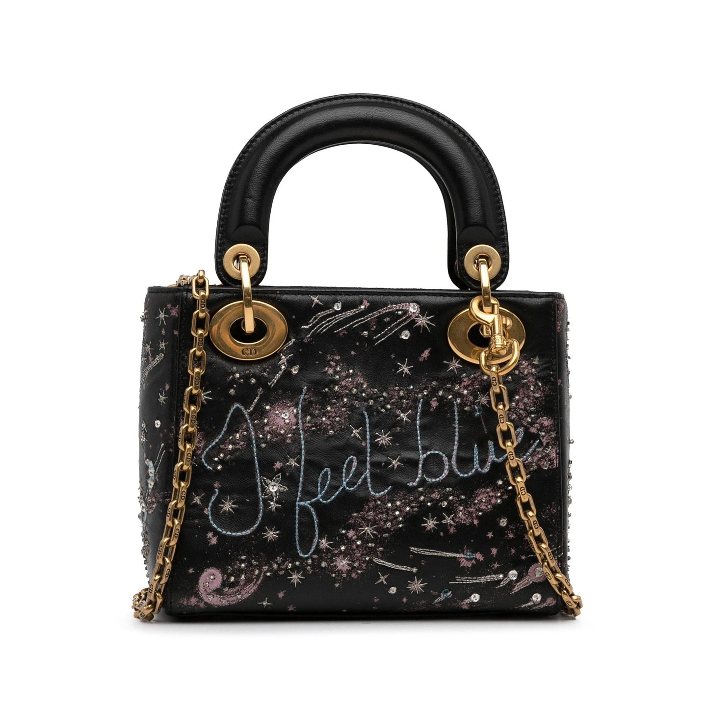 Luxury DiorMini Calfskin I Feel Blue Lady Luxury Dior(SHG-MDAjUh)