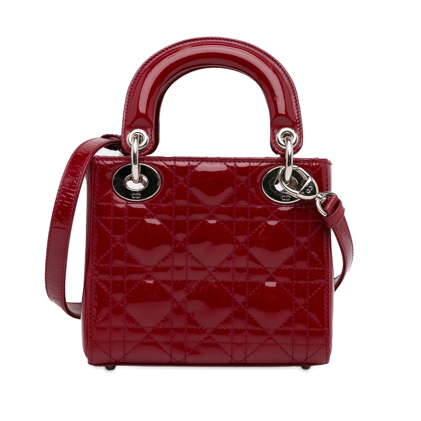 Luxury DiorMini Patent Cannage Lady Luxury Dior(SHG-FguC4T)