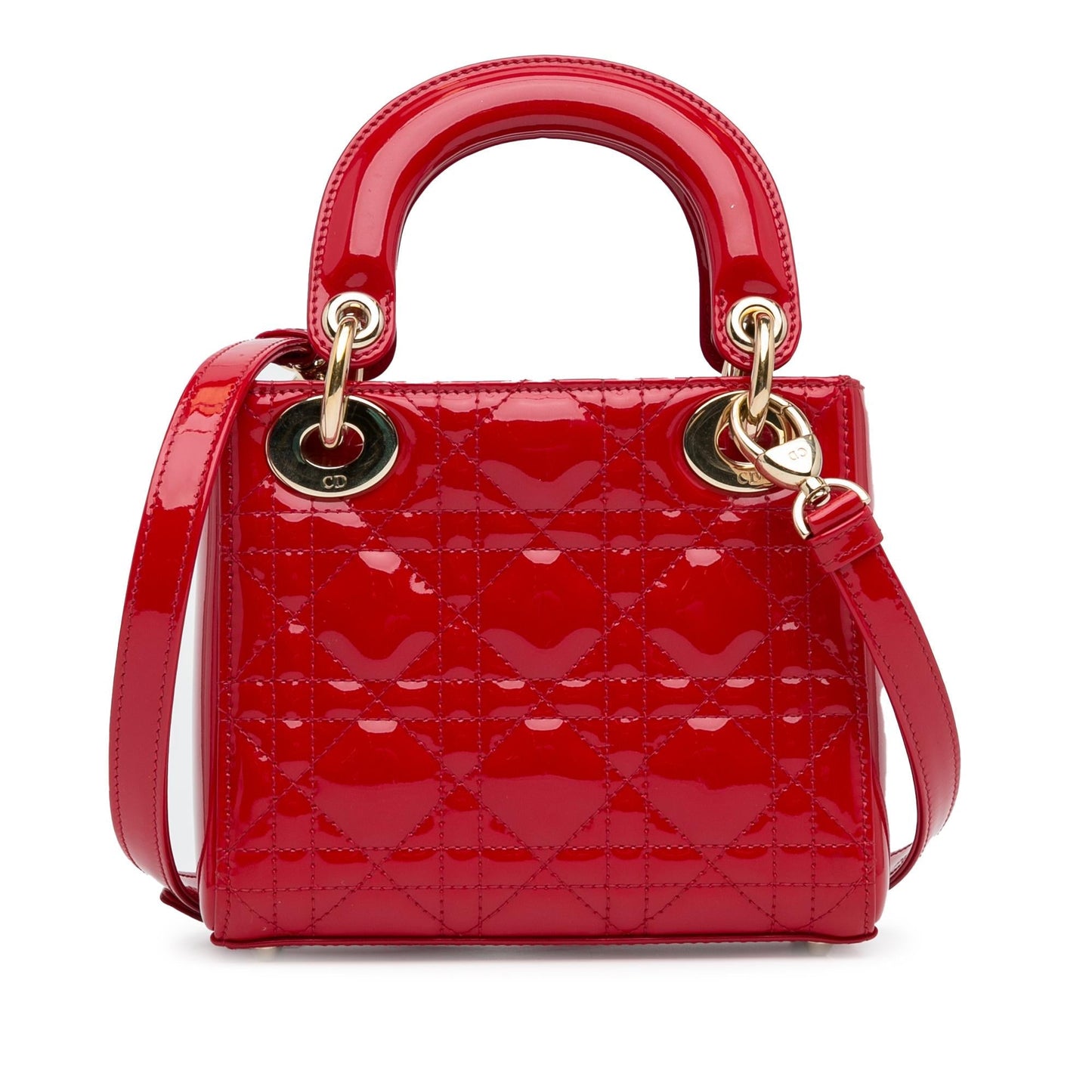 Luxury DiorMini Patent Cannage Lady Luxury Dior(SHG-P63Gtn)