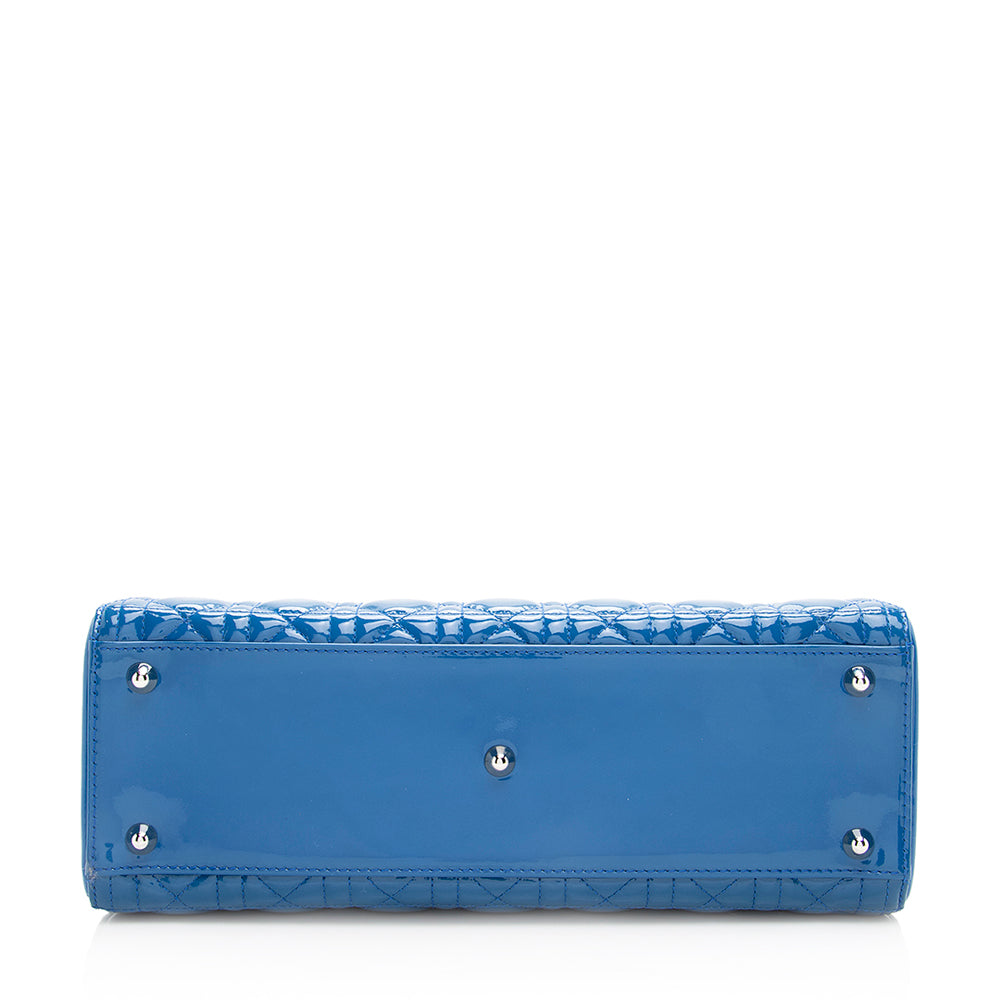 Luxury DiorPatent Leather Lady Luxury DiorLarge Tote (SHF-19135)