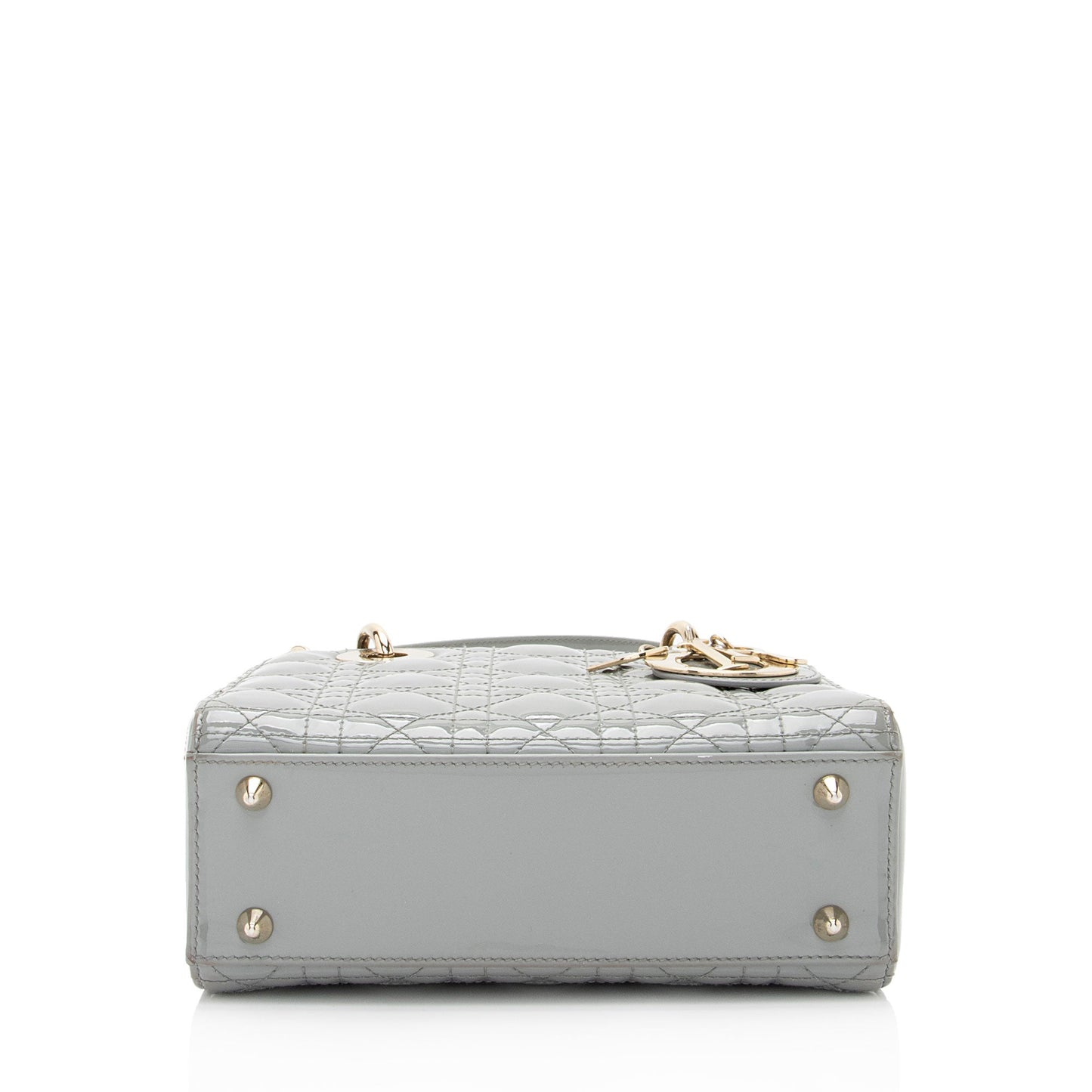 Luxury DiorPatent Leather Lady Luxury DiorSmall Tote (SHF-fRTMgi)