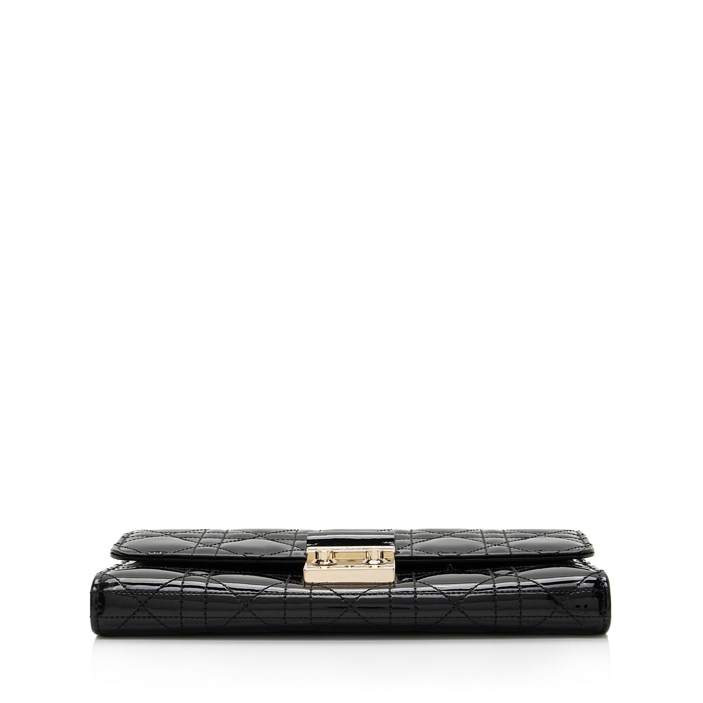 Luxury DiorPatent Leather New Lock Wallet on Chain Bag (SHF-eBi4SG)