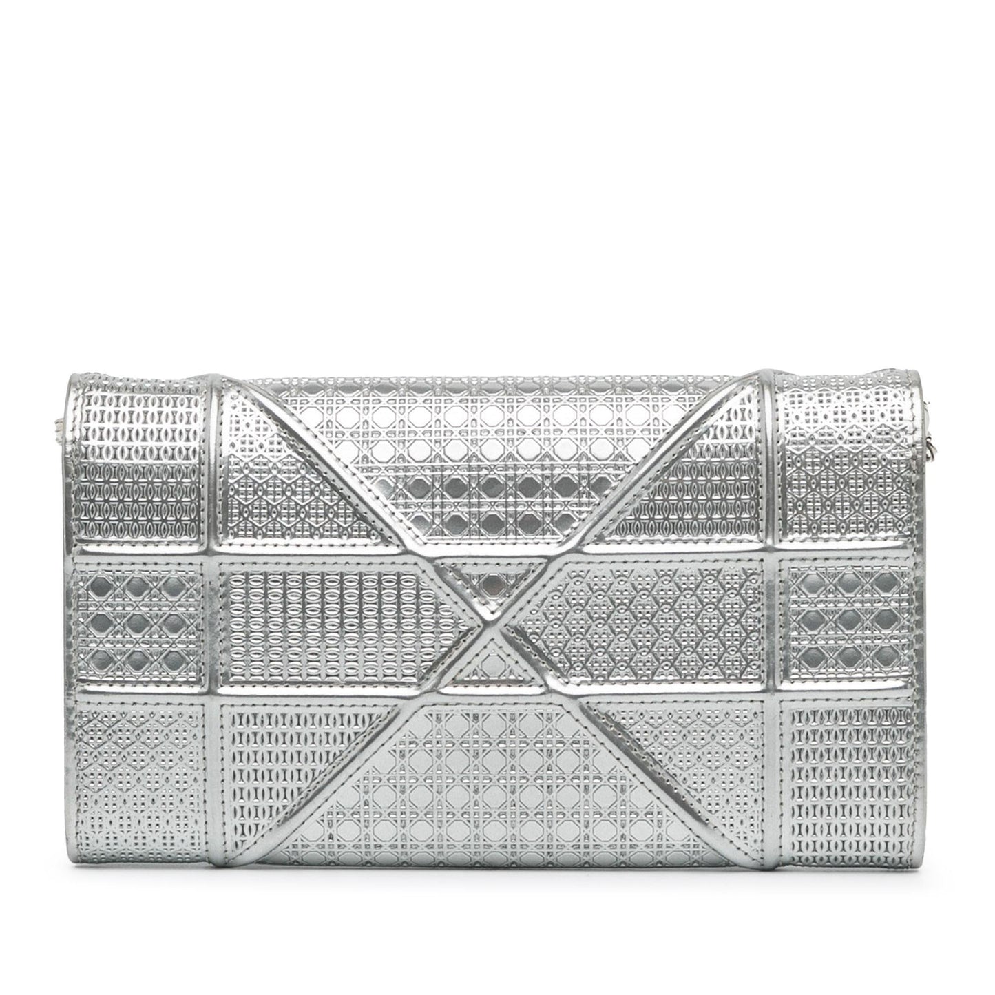 Luxury DiorPatent Microcannage Diorama Wallet on Chain (SHG-1ZSxWm)