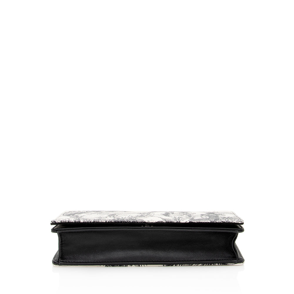 Luxury DiorPrinted Leather Toile de Jouy Lady Luxury DiorWallet on Chain Bag (SHF-19829)