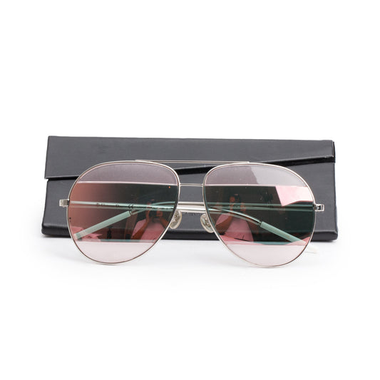 Dior Silver-Tone Metal Frame DiorSplit 2 Aviator Sunglasses