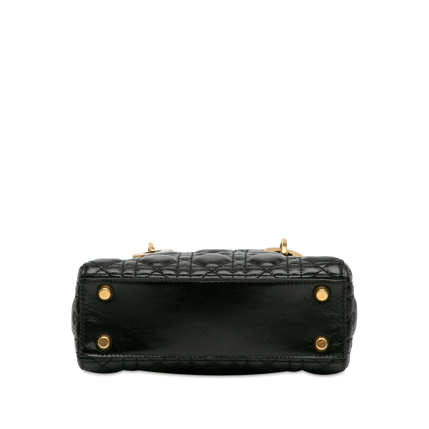 Luxury DiorSmall Crinkled Patent Cannage Lucky Badges My Lady Luxury Dior(SHG-hlArBP)