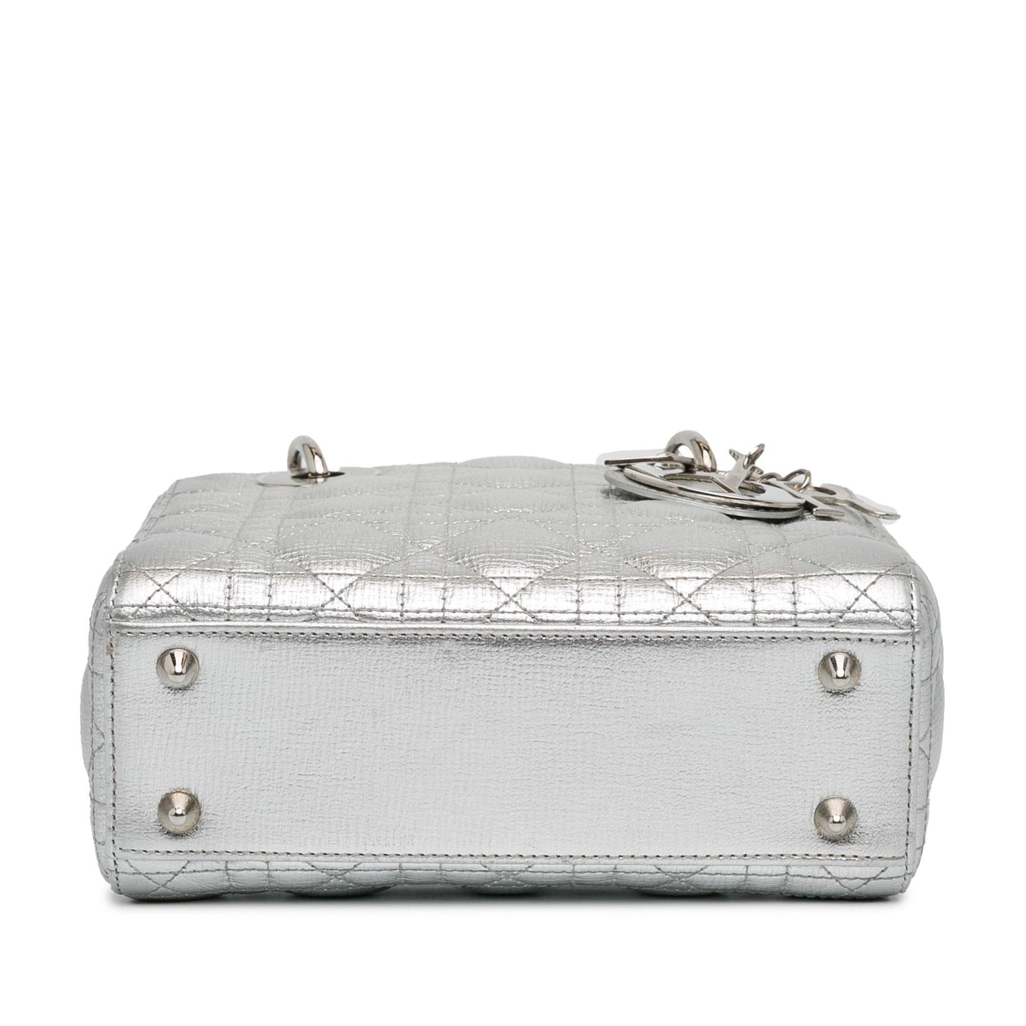 Luxury DiorSmall Metallic Grained Calfskin Cannage Lucky Badges My Lady Luxury Dior(SHG-iCfjm7)