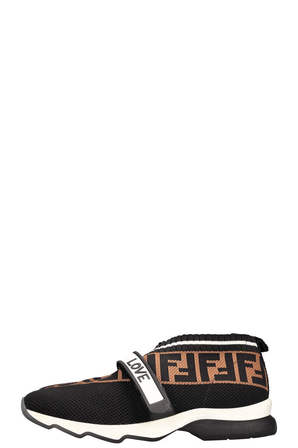 Luxury Fendi Rockoko Love Sneakers