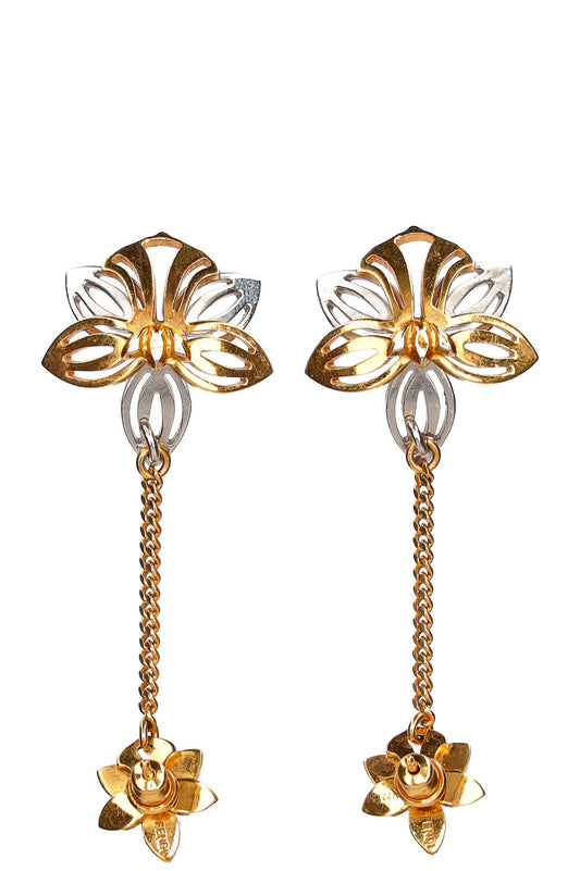 Luxury Fendi Blossom Drop Earrings