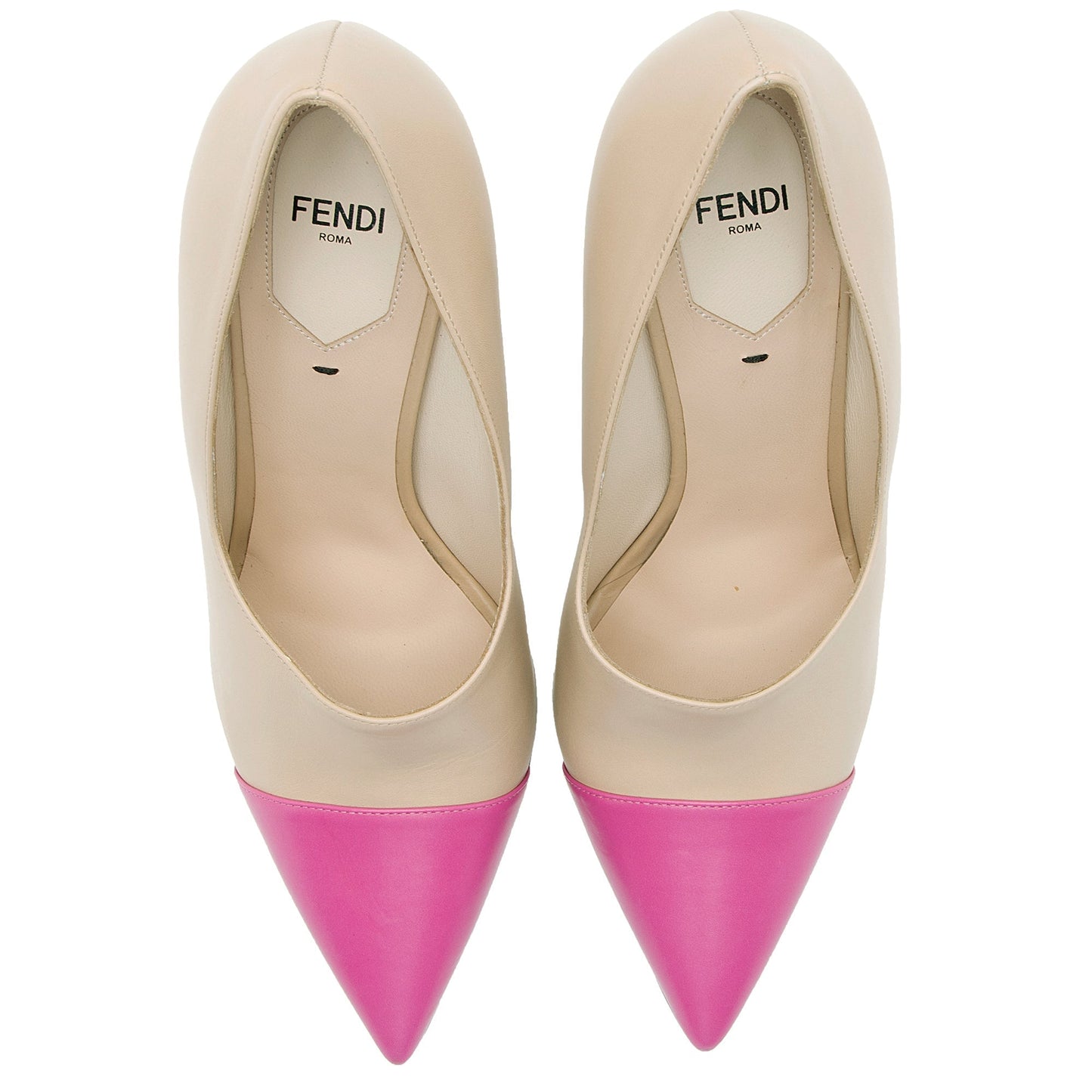 Luxury FendiCalfskin Cap Toe Pumps - Size 9.5 / 39.5 (SHF-0N8d31)