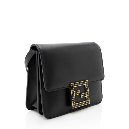Luxury FendiCalfskin Crystal Fab Small Crossbody Bag (SHF-22238)