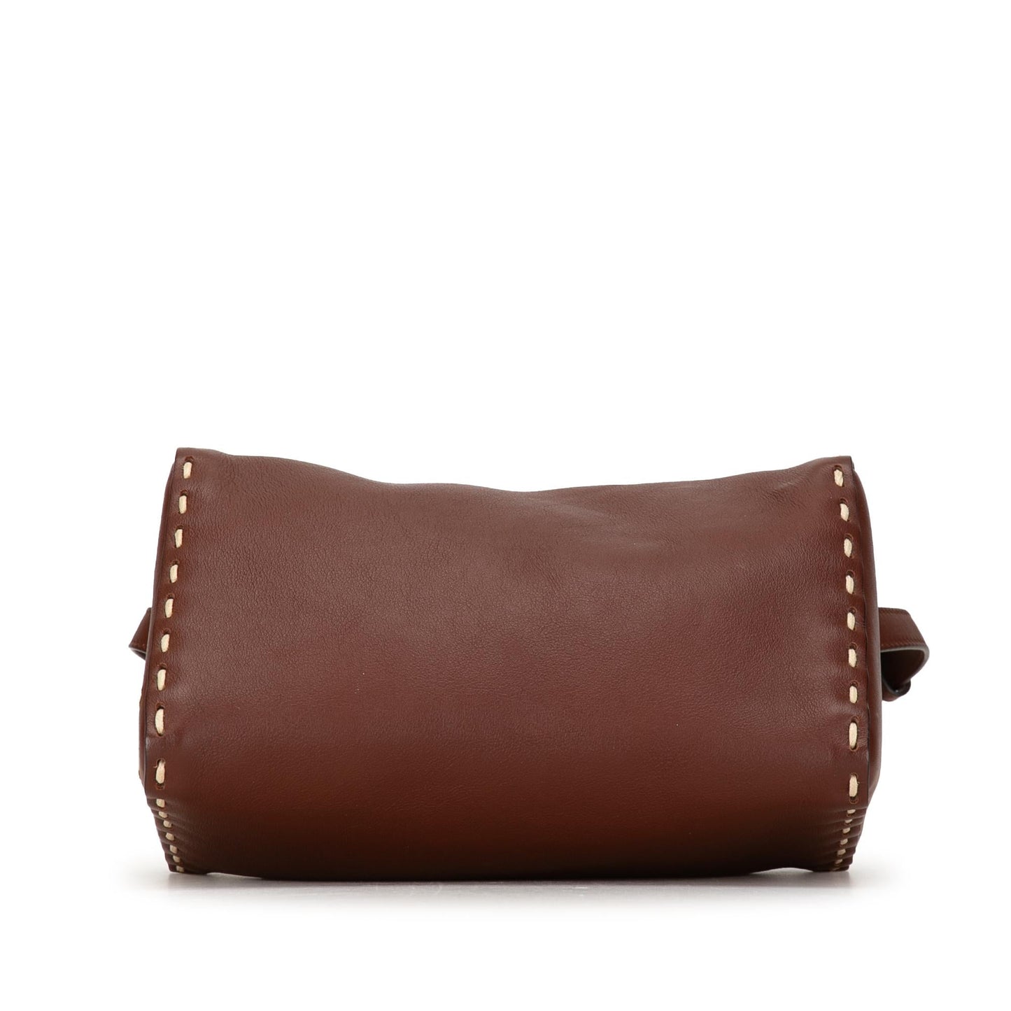 Luxury FendiCalfskin Selleria Triangle Shoulder Bag (SHG-PYwPIP)