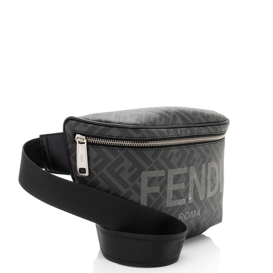 Luxury FendiCoated Canvas FF Belt Bag (SHF-JrxJdY)