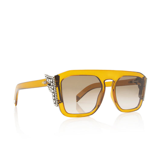 Luxury FendiCrystal Square Sunglasses (SHF-21992)