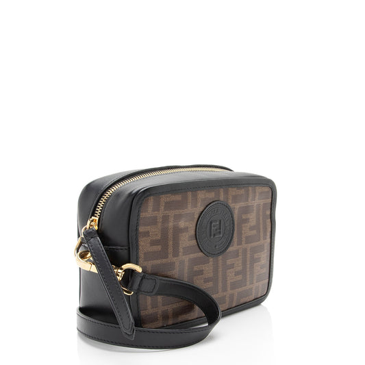 Luxury FendiFF Coated Canvas 1974 Mini Camera Bag (SHF-MMT6uv)