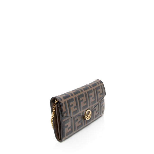 Luxury FendiFF Embossed 1974 Continental Envelope Wallet on Chain (SHF-Vm6c4g)