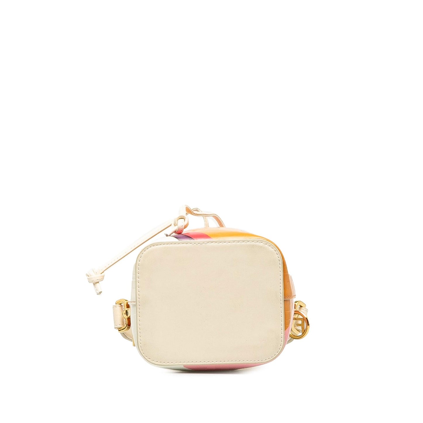 Luxury FendiFF Embossed Striped Mini Mon Tresor Bucket Bag (SHG-JrQugA)