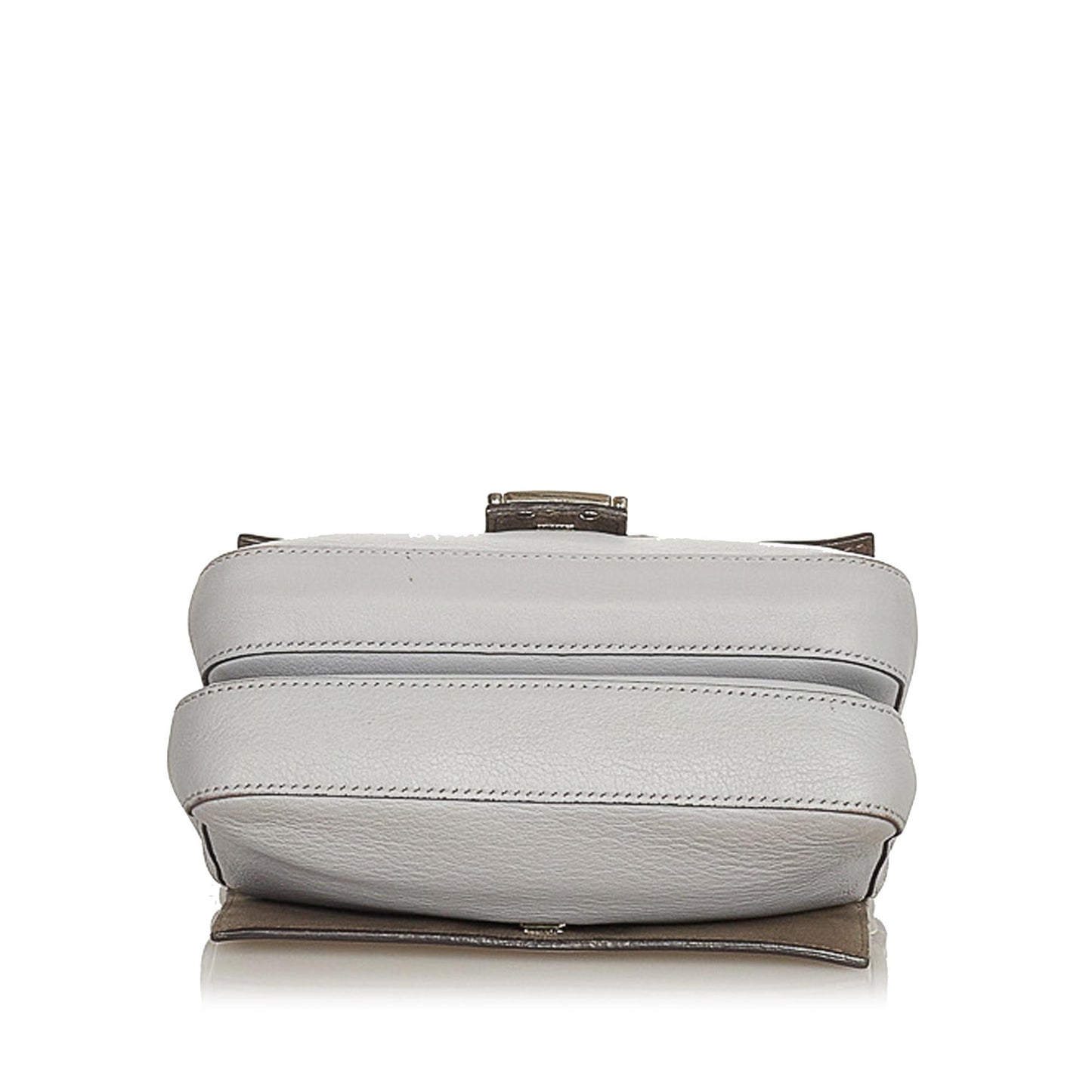 Luxury FendiFF Lock Leather Satchel (SHG-26242)