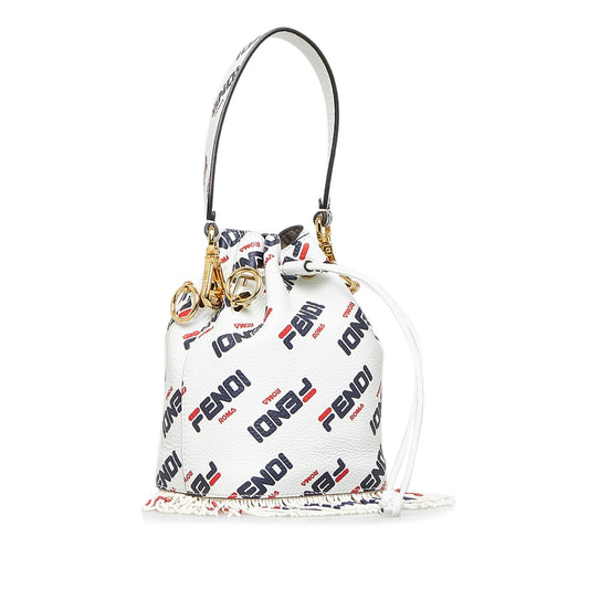 Luxury FendiLuxury FendiX Fila Mania Mini Mon Tresor Bucket Bag (SHG-3HLho5)