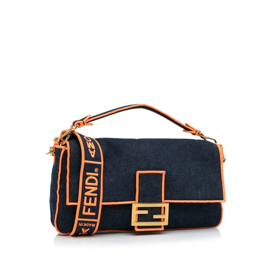 Luxury FendiLarge Denim Baguette Bag (SHG-zrIjdA)
