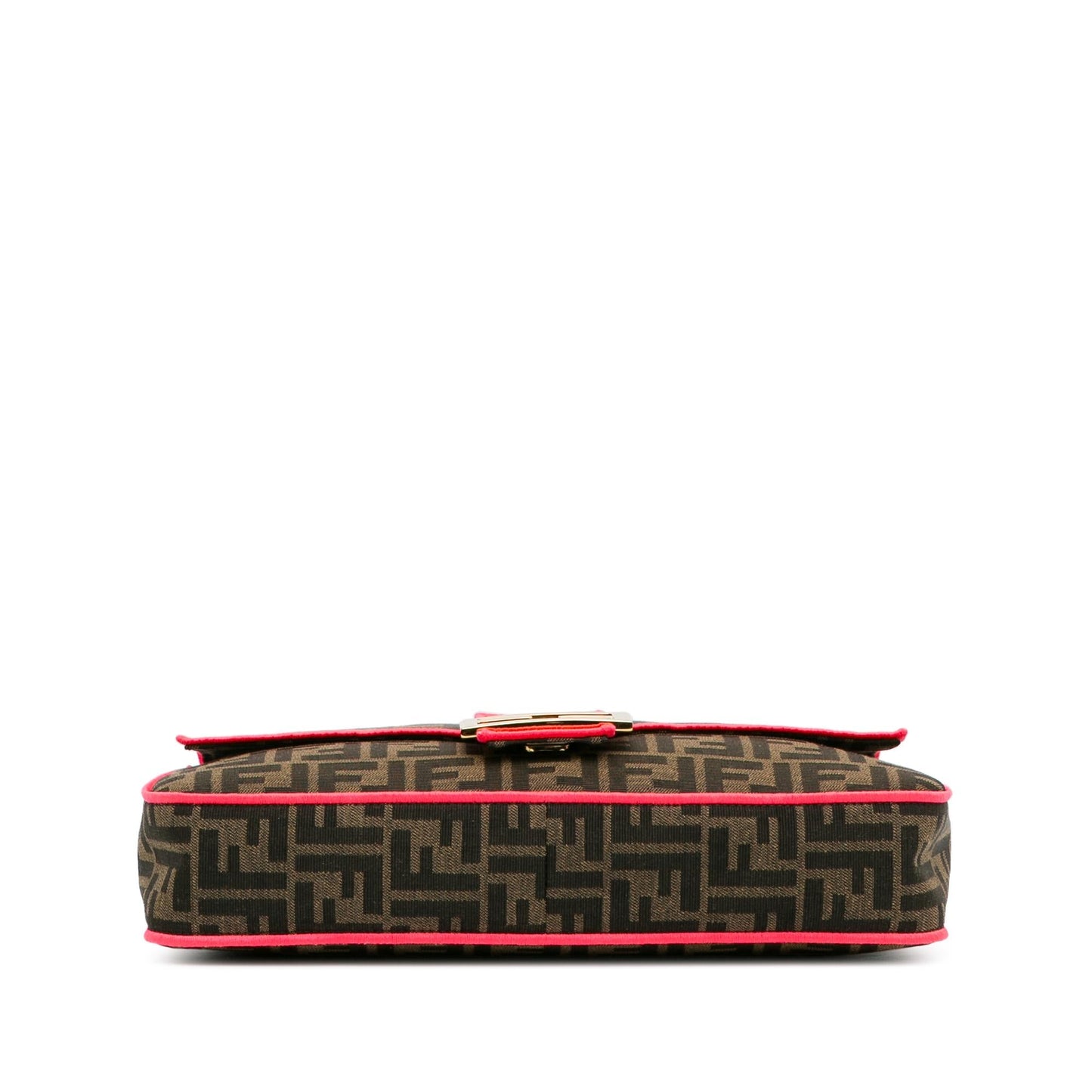 Luxury FendiLarge Zucca Fluo Trim Baguette Satchel (SHG-I7R65K)