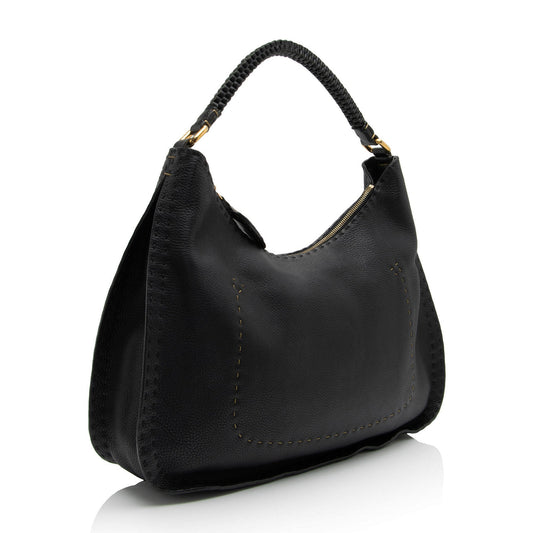 Luxury FendiLeather Selleria Hobo (SHF-Xh4Dib)