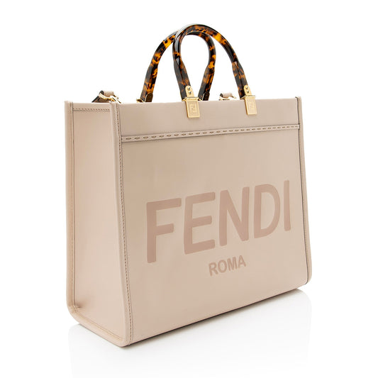 Luxury FendiLeather Sunshine Medium Shopper Tote (SHF-VVIsQc)