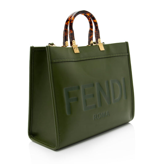 Luxury FendiLeather Sunshine Medium Shopper Tote (SHF-TeDYFF)