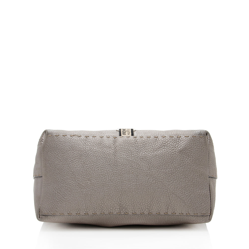 Luxury FendiLeather Villa Selleria Borghese Tote (SHF-18630)