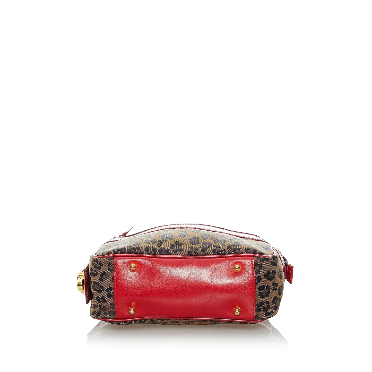 Luxury FendiLeopard Print Nylon Satchel (SHG-37306)