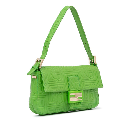 Luxury FendiLogo Embossed Baguette (SHG-DkmKFV)