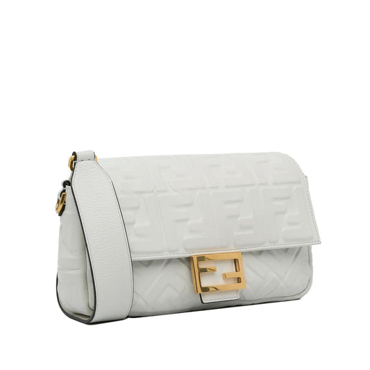Luxury FendiMedium Embossed FF Baguette (SHG-DinKAf)