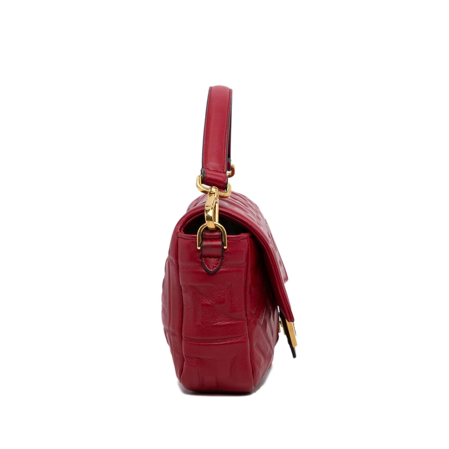 Luxury FendiMedium Embossed Zucca Baguette (SHG-nWpDEM)