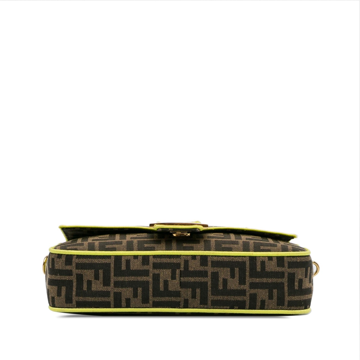 Luxury FendiMedium Zucca Fluo Trim Baguette Satchel (SHG-jS2nD7)