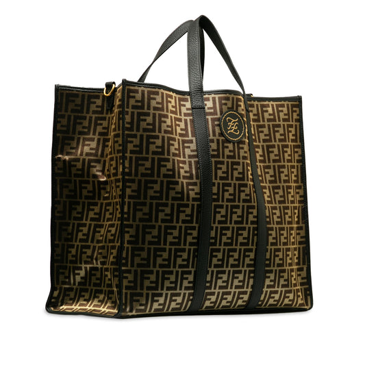 Luxury FendiMetallic Zucca Karligraphy Tote (SHG-mXbml9)