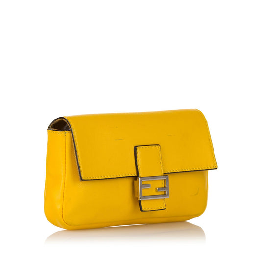 Luxury FendiMicro Baguette Leather Crossbody Bag (SHG-31443)