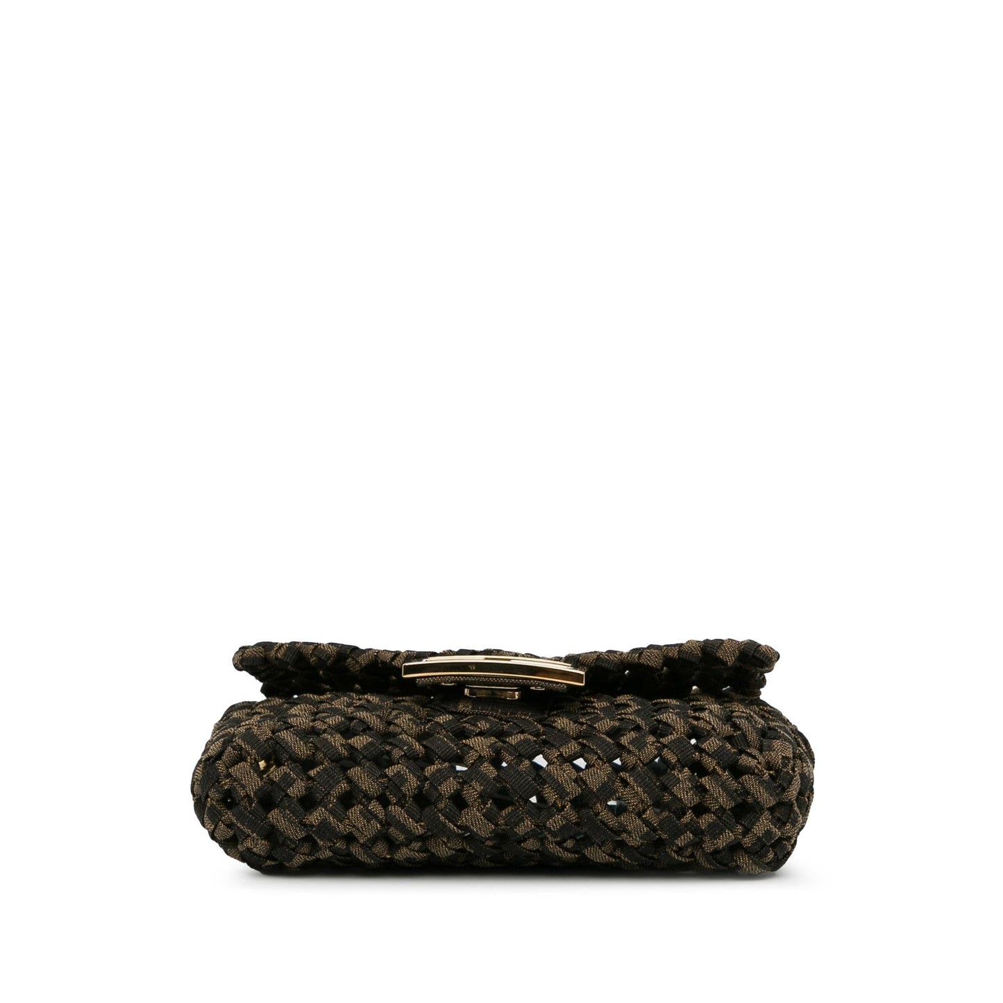 Luxury FendiMini Interlaced Canvas Zucca Baguette Satchel (SHG-W2qFIQ)