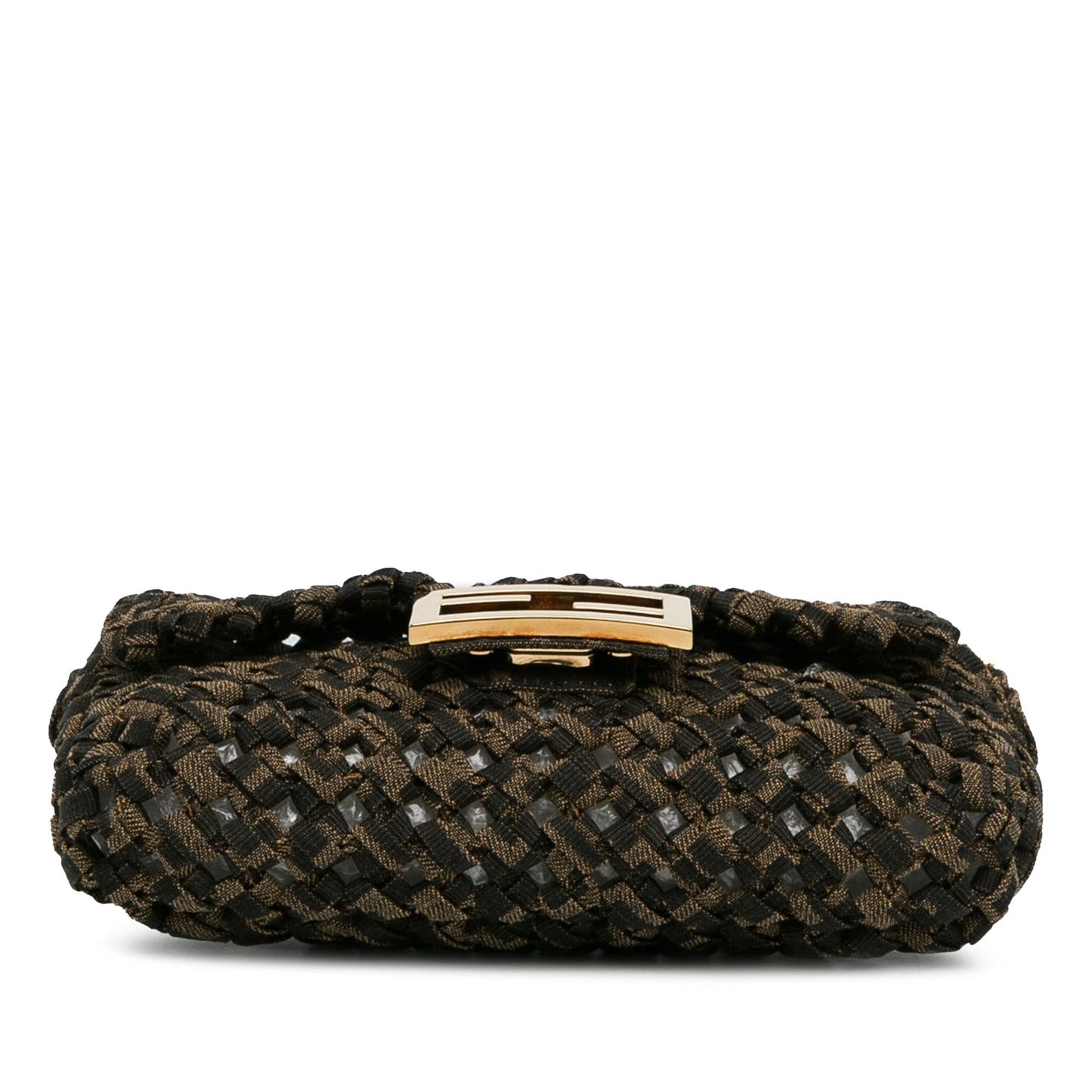 Luxury FendiMini Interlaced Canvas Zucca Baguette Satchel (SHG-xF9TgC)