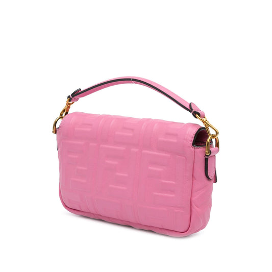 Luxury FendiMini Zucca Embossed Baguette Satchel (SHG-FbjqkA)